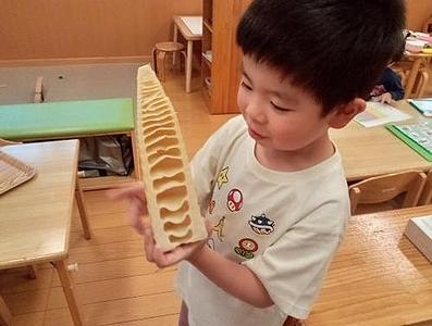 大きなタケノコ触ってみたよ。