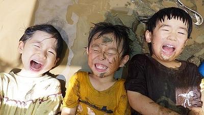 泥遊び！