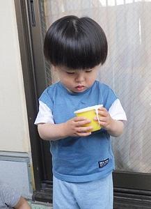 片栗粉を使って遊んだよ。