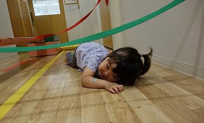 室内でも運動遊びを楽しんでいます！