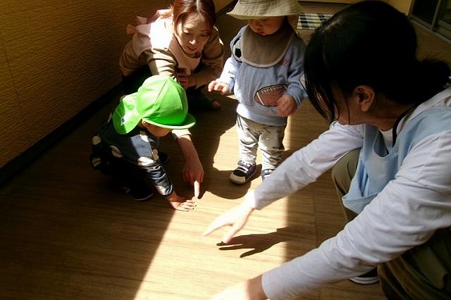 テラスで見つけた！