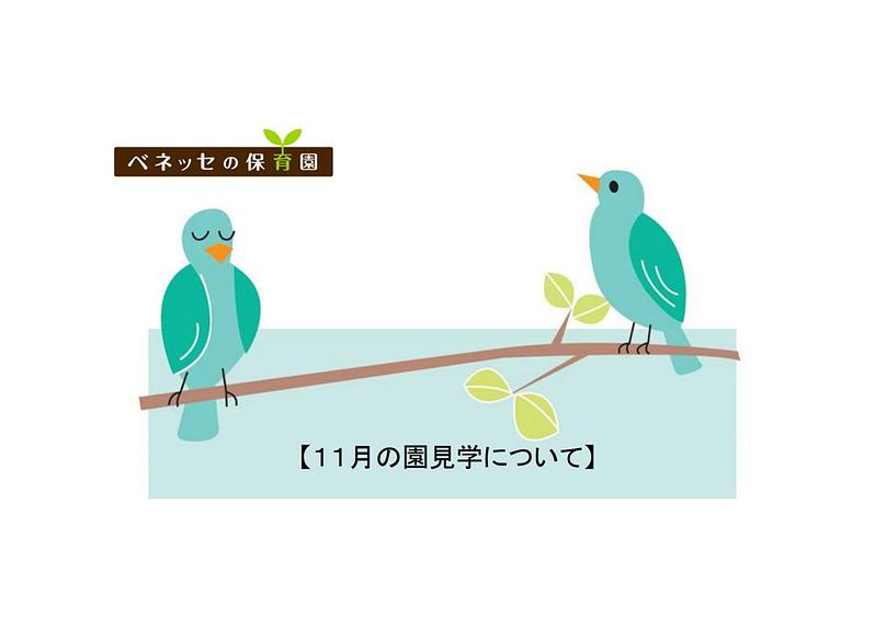 👒１１月の園見学について👒