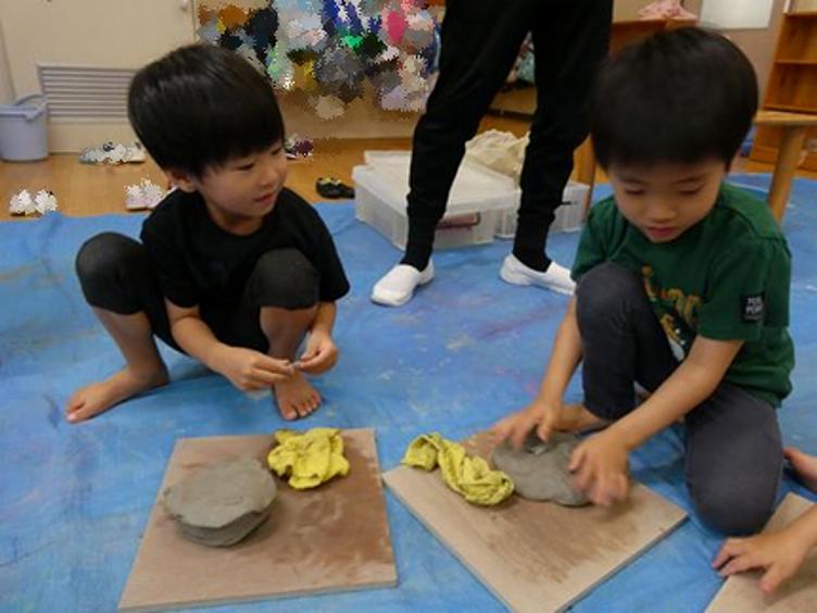 表現活動【つち粘土】