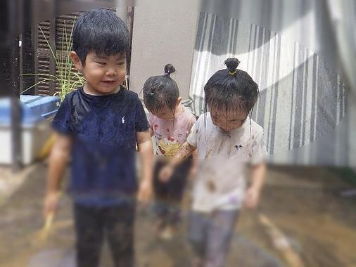 泥遊びをやってみよう！