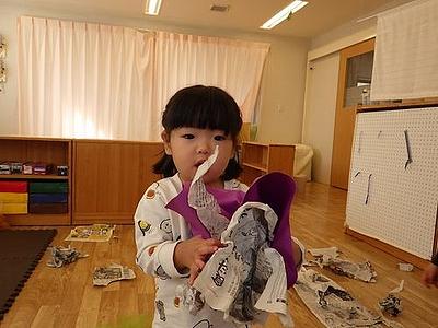 焼き芋ごっこをしたよ