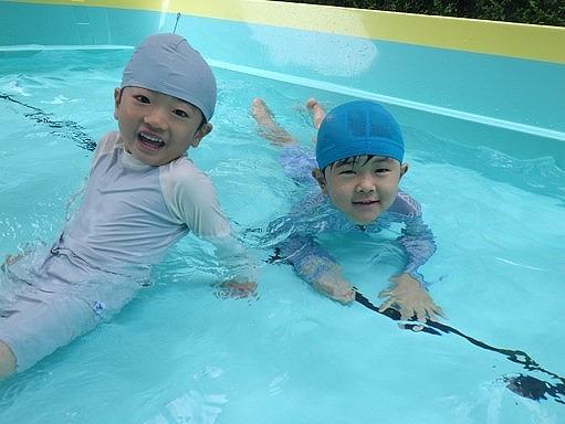 思いっきり水遊び